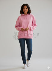 Pink Balenciaga Bebe Rhinestone Hoodie
