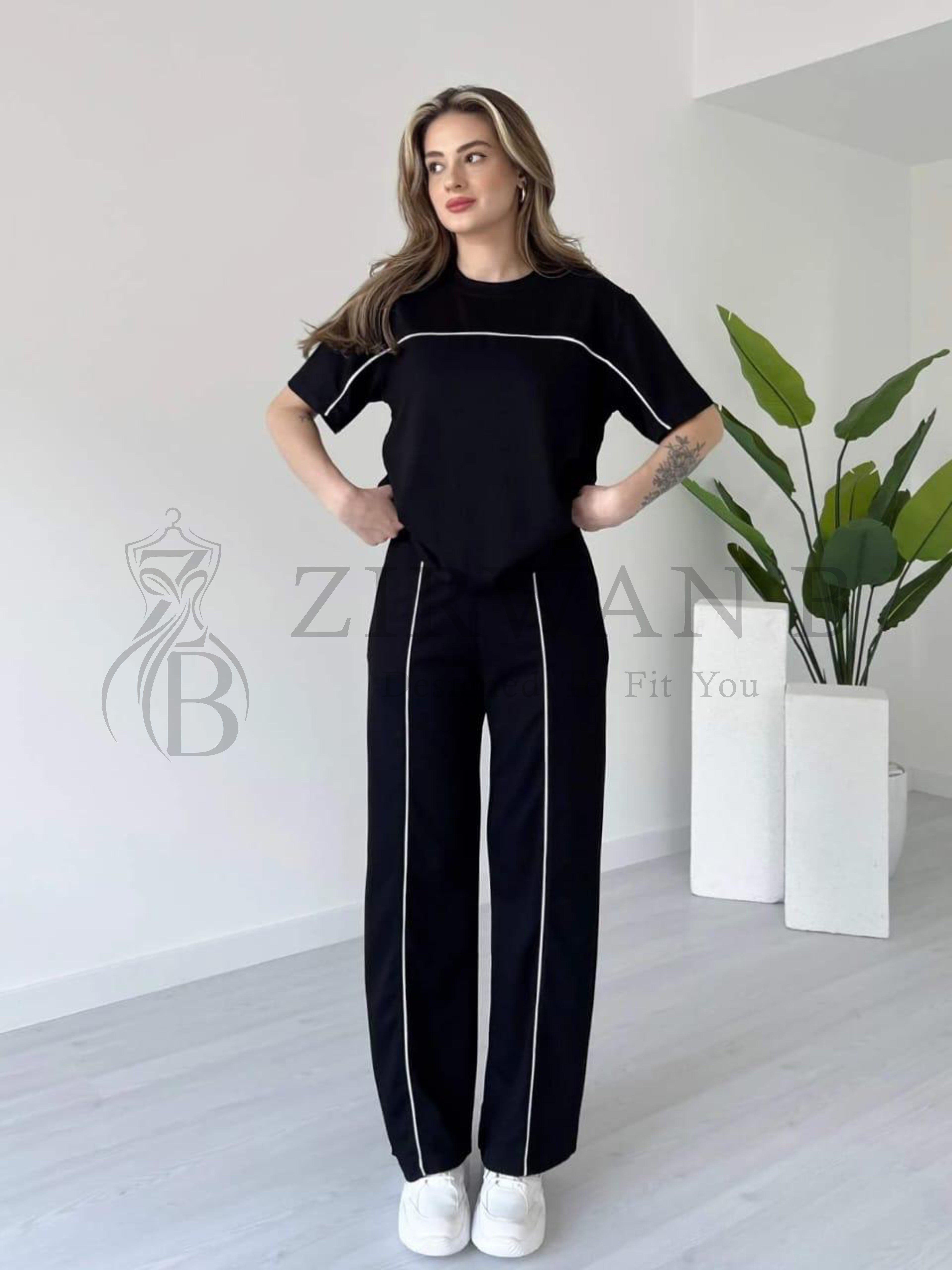 2-Piece Lacivert CO ORDS Easy Wear