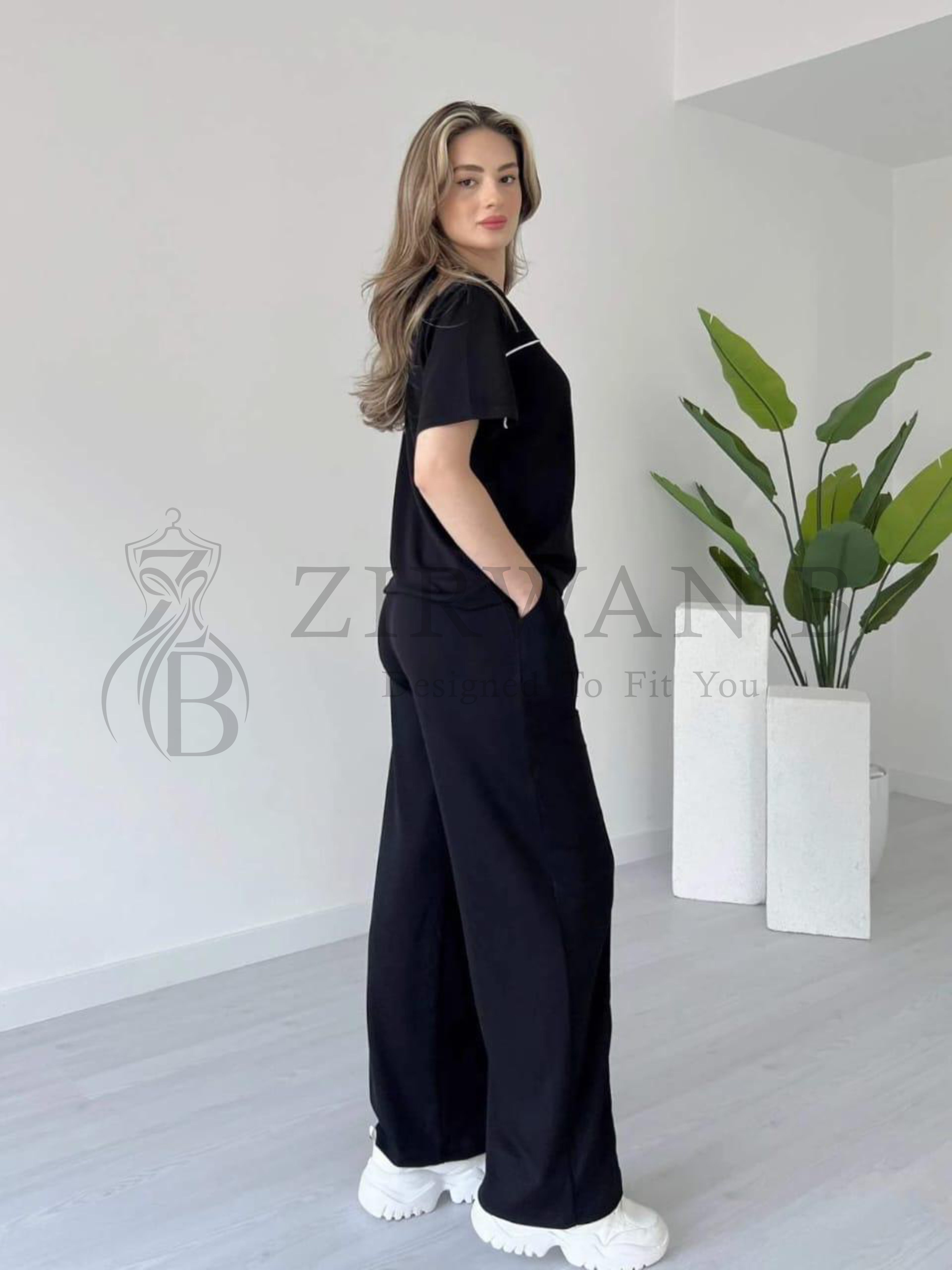 2-Piece Lacivert CO ORDS Easy Wear