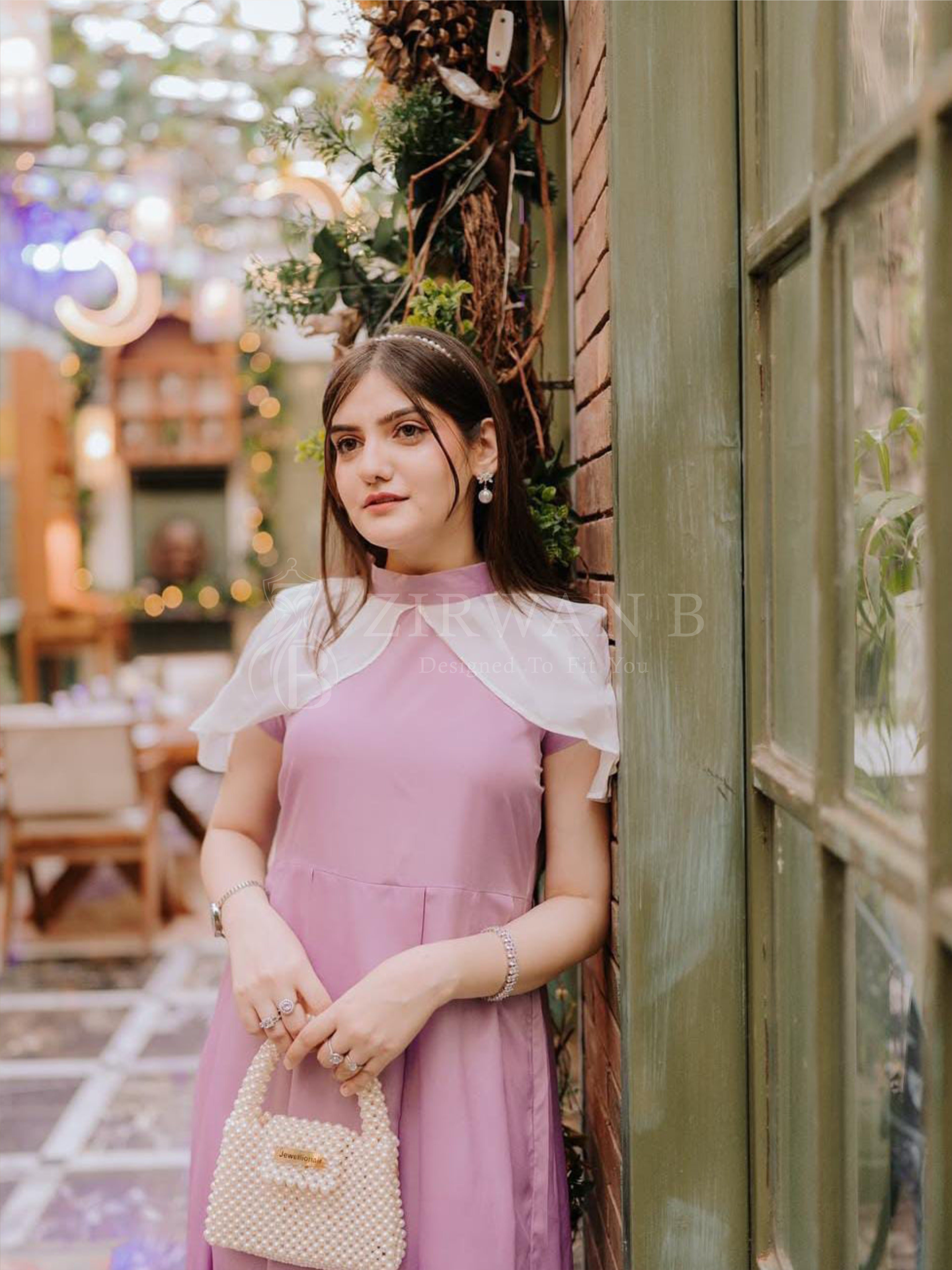 Lavender Grace Cape Frock