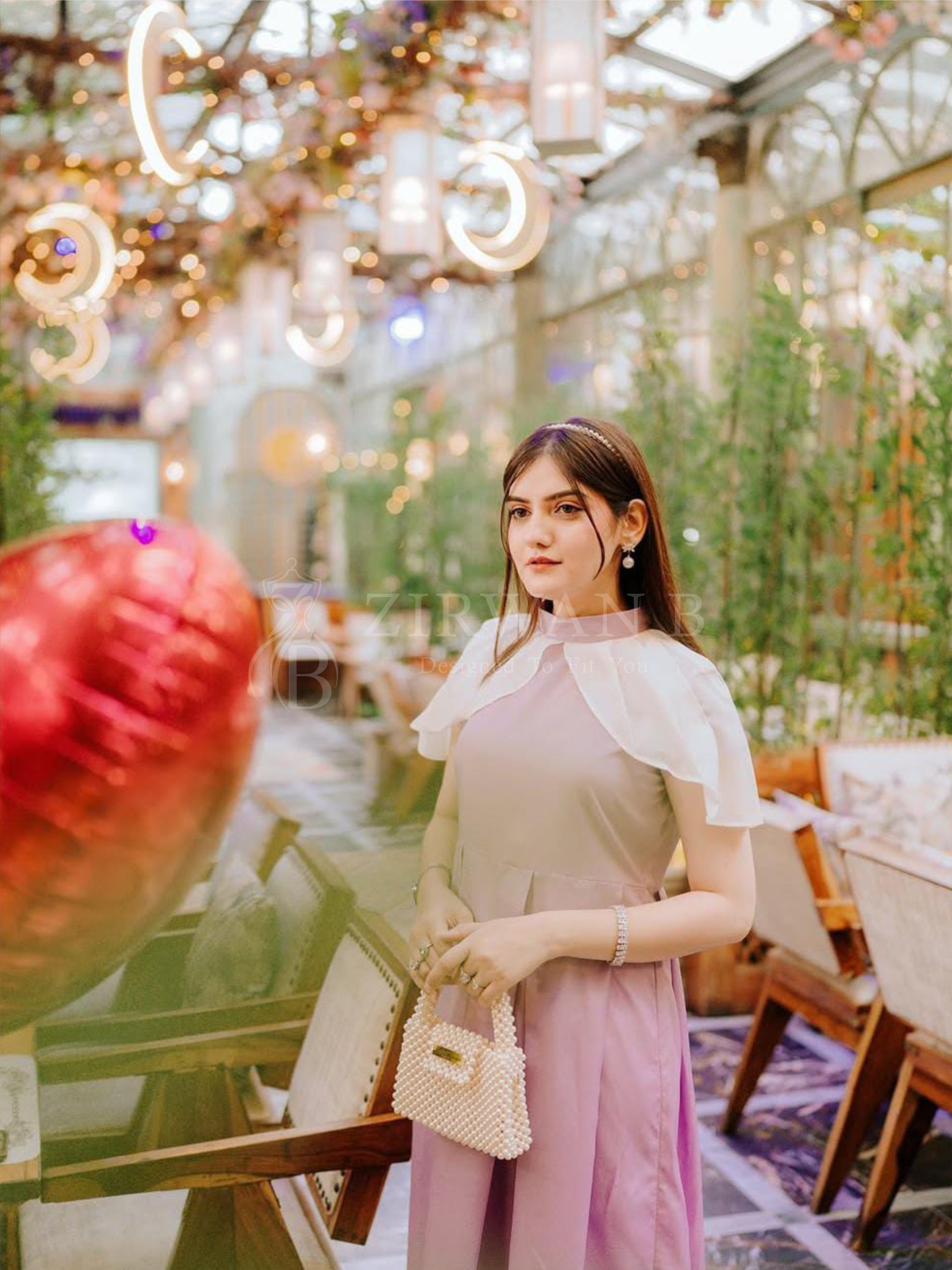 Lavender Grace Cape Frock