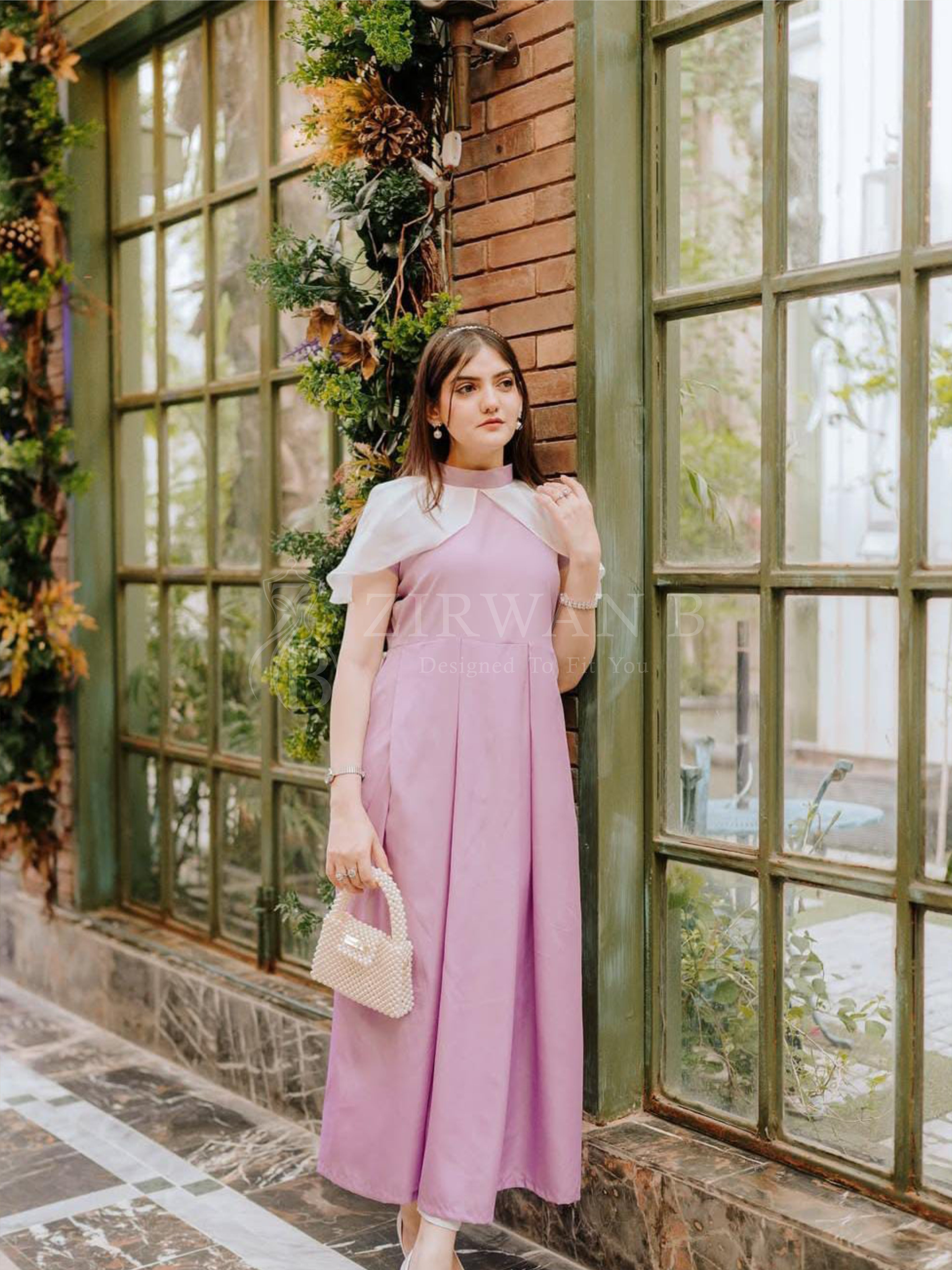 Lavender Grace Cape Frock