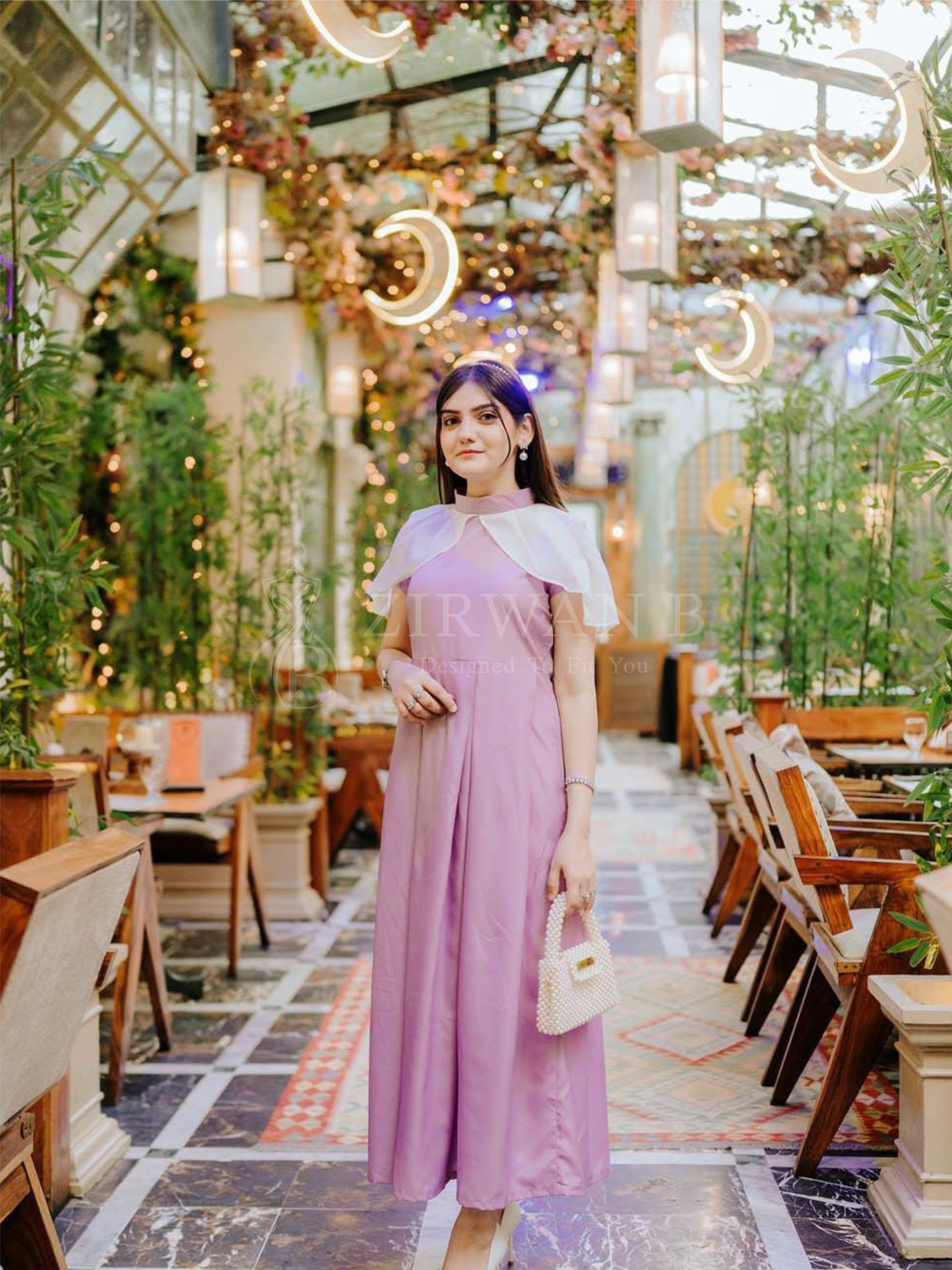 Lavender Grace Cape Frock