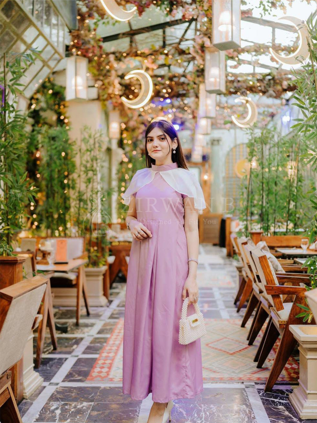 Lavender Grace Cape Frock