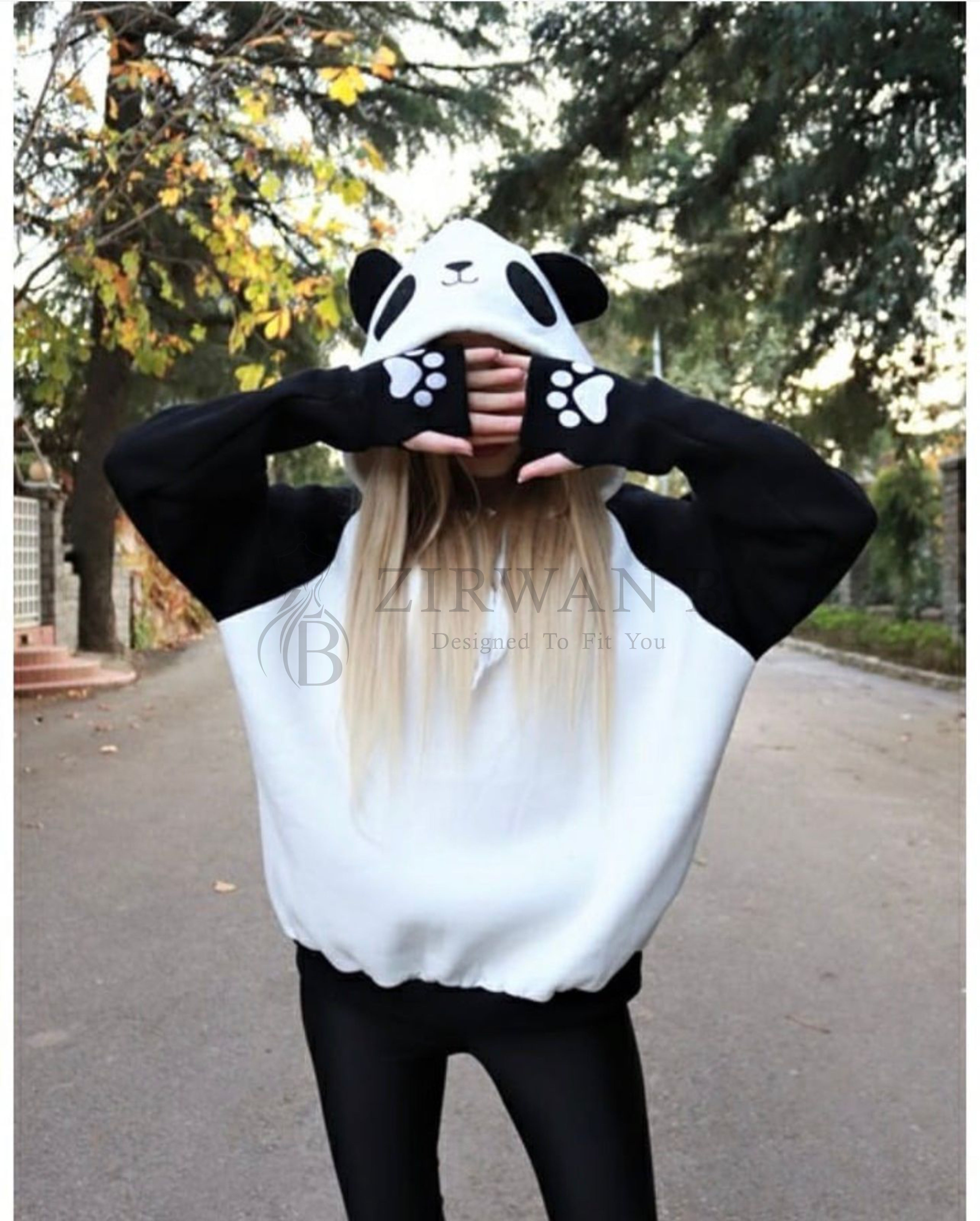 Cozy Panda Fleece Hoodie