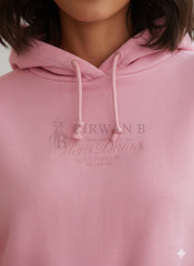 Pink Balenciaga Bebe Rhinestone Hoodie