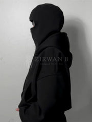 Black Ninja Full-Zip Hoodie