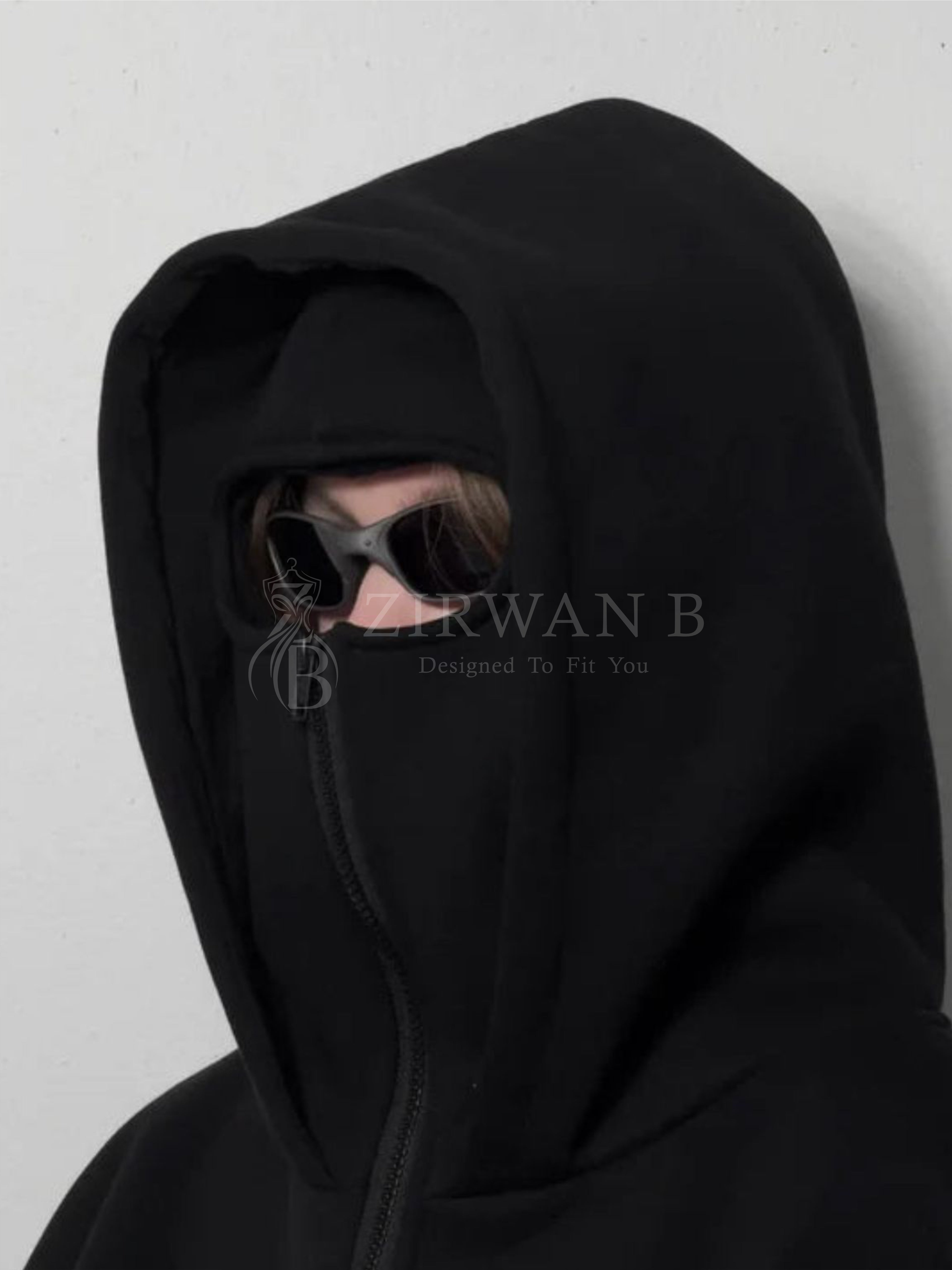 Black Ninja Full-Zip Hoodie