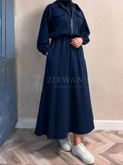 Winter Fleece Zipper Coati Maxi